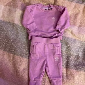 Baby (6 months) Adidas purple 2 piece outfit
